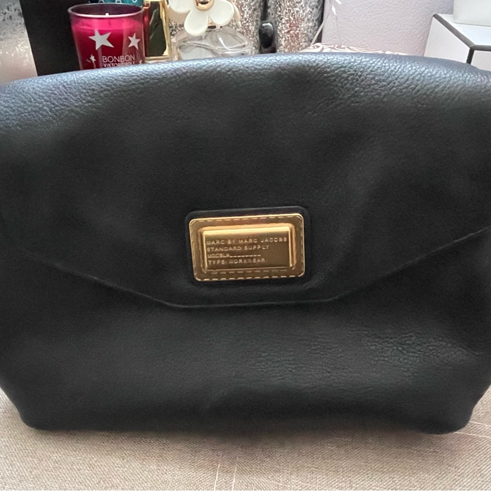 ✨Marc by Marc Jacobs Black Pebbled Leather Shoulder Bag/Crossbody Bag✨EUC - Picture 4 of 13